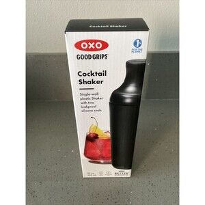 OXO Good Grips Black Plastic Cocktail Shaker - New in Box